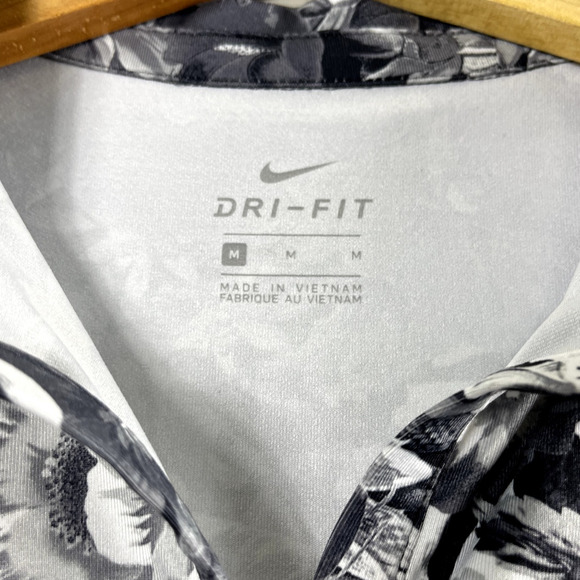 Women's Black and White Floral Tank Top M - Picture 3 of 7